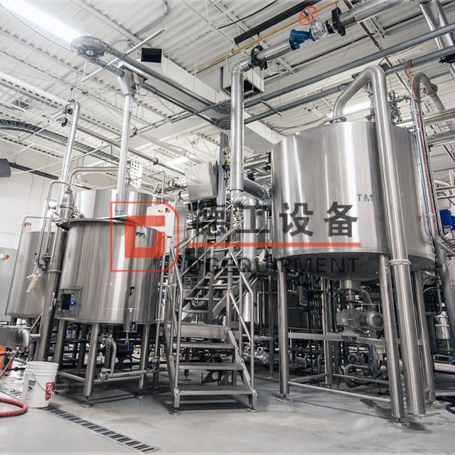 Setting up a 500L professional craft full automatic 2-vessel microbrewery/ homebrew equipment 