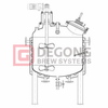 Mixing and storage systems with integrated heating/cooling 100L-5000L popular size mixing vessel
