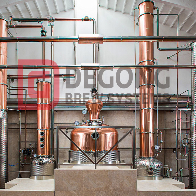 Whisky, Brandy, Rum, Gin Pot still Column Distilling 1000liter 2000liter for Distillery 